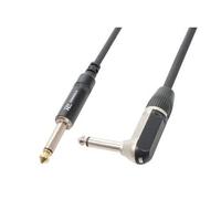 PD Connex câble audio cordon guitare jack 6,35 mâle mono / jack 6,35 mâle mono coudé - 6m - Idéal pour relier votre table de mixage