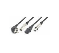 PD Connex Câble Lumière Combiné shuko - XLR M/IEC F - XLR F - 10m