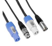 PD Connex CX06-0.50 - Câble Combiné DMX Alimentation - XLR et PowerCon - 50cm