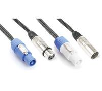 PD Connex CX06-5 - Câble Combiné DMX Alimentation - XLR et PowerCon - 5m