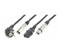 PD Connex CX10-20 Câble combiné pour Jeux de Lumière - Alimentation IEC/câble XLR, Idéal pour le Raccordement de vos Jeux de Lumière, Lyres