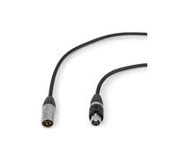 PD Connex CX104-3 Câble DMX Mâle/Femelle Étanche IP65 XLR 3 Broches 3m Noir