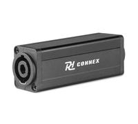 PD Connex CX26 Coupleur pour câbles speakon NL4, Robuste et Fiable, Système de Verrouillage Rapide et Facile, Idéal pour Prolonger Vos Câbles Haut-Parleur NL4