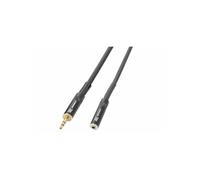 Power Dynamics PD Connex CX90-1 Câble Jack 3.5 Mâle/Femelle 1,5 Mètre - Noir, 1 Sortie 3,5mm Mâle Stéréo, 1 Entrée 3,5mm Femelle Stéréo, Idéal pour Rallonger la Longueur de votre Câble