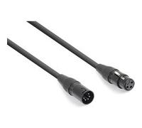 PD Connex DMX Cordon Convertisseur DMX 3-pin Femelle - DMX 5-pin Mâle - 0,1m Noir