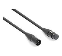 PD Connex DMX Cordon Convertisseur DMX 3-pin Mâle - DMX 5-pin Femelle - 0,1m Noir