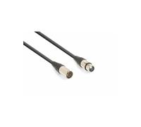 PD Connex DMX Cordon DMX 5-pin XLR Mâle/XLR Femelle - 6m Noir