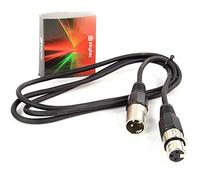 PD Connex Câble DMX tripolaire Prises XLR mâle-femelle en métal 120 Ohm1,5 m