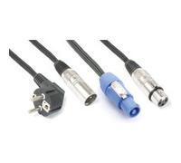 BEAMZ PRO - CX08-10 - Cordon combiné DMX Power Schuko