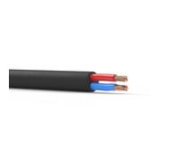 PD Connex RX15 Câble Haut-Parleur 100V Professionnel 2x2,5 mm², Rouleau 305 m, Transmission Audio Fiable et Sans Perte, Gaine Noire Robuste, Idéal Installations Fixes et Réseaux Sonorisation