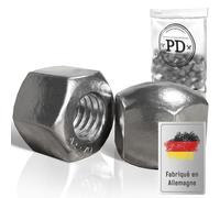 PD® Ecrou Borgne Inox M6 (DIN 917) | Ecrous Borgne Hexagonal en Acier Inoxydable A2 V2A | Ecrou Inox pour Vis, Boulons Filetés & Tiges Filetées | Ecrous Capuchons de protection | 25 pièces
