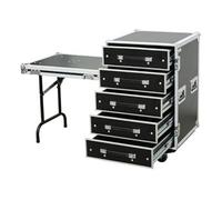 Power Dynamics PD-FA6 - Flightcase Commode avec 5 Tiroirs + Table Noir