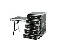 Power Dynamics PD-FA6 - Flightcase Commode avec 5 Tiroirs + Table Noir