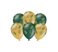 PD-Party 7036570 Anniversaire Fête Ballons | Party Balloons | Naturel Caoutchouc (Latex) | Célébration - Jungle, Paquet de 6, Multicouleur, 30cm Longueur x 30cm Largeur x 30cm Hauteur
