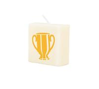 PD-Party 7040057 Bougie Trophée émoticône | Fête | Décorations | Ambiance - Trophy, Crème/Noir, 4cm Longueur x 4cm Largeur x 2cm Hauteur