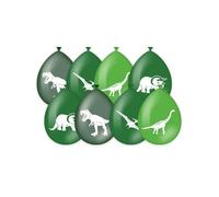PD-Party : 8 pièces de ballons dinosaures - ballons pour l'anniversaire - complément parfait à l'anniversaire des dinosaures - décoration de fête dinosaure pour garçons et filles - 30x30x30 cm