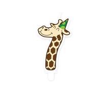 PD-Party - Bougies d'anniversaire pour gâteaux - 1 pièce - Décoration d'anniversaire - Bougies de gâteau de la jungle pour les anniversaires - Bougie numérotée - Taille 5,5 x 9 cm - Numéro 7