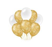 PD-Party- Party Balloons, 7023408, Or/Blanc, 30cm