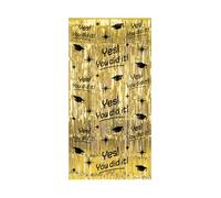 PD-Party- Rideau à Paillettes, 7032219, Or/Noir, Grande