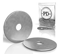 PD® Rondelles Metal M10x35 pour Carrosserie (d'aile) | Rondelles plates Acier Inoxydable A2 V2A | Rondelle Inox pour vis et boulons filetés | Rondelle Carrossier de large diamètre | 25 pièces