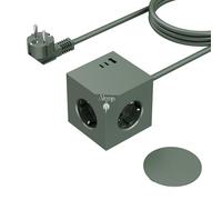 PD20W Power Cube Multiprise 6 en 1 Avec 3 USB, Pied Magnétique, Interrupteur, 3680 W/16 A - Adaptateur Pour Bureau, Maison