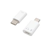 PD27W Lot de 2 adaptateurs Lightning femelle vers USB-C mâle Adaptateur audio Lightning vers USB C Charge rapide Adaptateur pour chargement de transfert de données OTG Casque pour iPhone 17/16/15 Pro