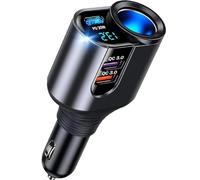 [PD3.0 & Dual QC3.0] 200W Allume Cigare USB C Rapide Chargeur Voiture pourIphon1312/11ProMax Mini/Se 2020 XR XS X 8 7/8 Plus,XS Max,Chargeur Auto Allume Cigare Rapide Power Delivery/Quick Charge 3.0