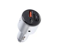 PD30W pour Autoradio MP3, Autoradio FM, Modulateur FM, Charge Rapide QC3.0, Lecteur AUX, Éclairage RGB, Émetteur FM