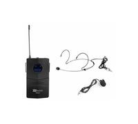 Power Dynamics Kit micro sans fil PD504BP – Micro-cravate jack 3,5 mm – Pour présentations