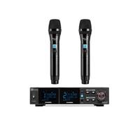 Power Dynamics - Système micro UHF PD522 - 2 micros main, 100 canaux, récepteur rack XLR/Jack