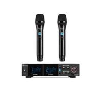 Power Dynamics PD522 - Système UHF 2 micros main sans fil | 100 canaux | Récepteur rackable XLR/Jack | Ready-to-go pro