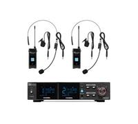 PD522B Système de Bodypacks UHF avec 2 Bodypacks - 100 Canaux, Rack 19, Ecrans LCD