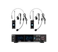 PD522B Système de Bodypacks UHF avec 2 Bodypacks - 100 Canaux, Rack 19, Ecrans LCD