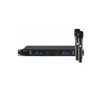 Microphone sans fil - POWER DYNAMICS - PD632H - 2 micros UHF - Flightcase aluminium - Idéal événements