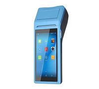 PDA Portable Bluetooth Imprimante Thermique Portable POS Machine Petit Billet Caisse Enregistreuse WiFi Machine Tout-en-Un,Blue