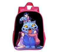 Pdaidou Kpop De-Mon H-Hunters Backpack Sac À Dos D'école Pour Enfants, Motif Animé 3D Joli Cartable Pour Filles Et Garçons Sac À Bandoulière Léger Avec Compartiments Pour La Maternelle-Pink&J