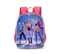 Pdaidou Kpop De-Mon H-Hunters Backpack Sac À Dos D'école Pour Enfants, Motif Animé 3D Joli Cartable Pour Filles Et Garçons Sac À Bandoulière Léger Avec Compartiments Pour La Maternelle-Pink&G