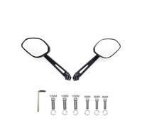 PDANBD Rétroviseur Guidon pour pour Monster 659 695 696 796 821 950 937 1100 1200 SR Rétroviseur De Moto Gauche Droite Lentilles en Verre Accessoires