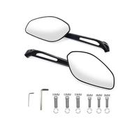PDANBD Rétroviseur Guidon pour pour Monster 659 695 696 796 821 950 937 1100 1200 SR Rétroviseur De Moto Gauche Droite Lentilles en Verre Accessoires