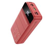 PDBEST 60000mAh Power Bank 22.5W USB-C Portable Quick Charge | Lampe Torche Intégrée, 4 Sorties, 2 Entrées, Écran LED, Essentiels de Voyage, Grande Capacité pour iPhone et Android Noir