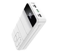 PDBEST 60000mAh Power Bank 22.5W USB-C Portable Quick Charge | Lampe Torche Intégrée, 4 Sorties, 2 Entrées, Écran LED, Essentiels de Voyage, Grande Capacité pour iPhone et Android Noir