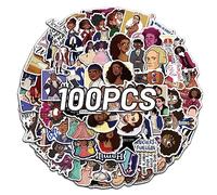 PDCTACST Lot de 100 autocollants Hamilton en vinyle imperméable pour scrapbooking musical, autocollants esthétiques pour adultes, journal intime, planificateur, décoration de chambre, bouteille d'eau