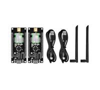 PDDAXLQUE DX-LR20 LLCC68 Lot de 2 développeurs de puces compatibles avec le réveil d'air 8 km 22 dBm UART LoRa SpreadSpectrum Technology 868/915 MHz LoRa RF Module (DX-LR20-900-SET)