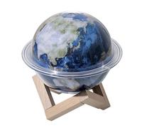 Pderlous Humidificateurs pour chambre à coucher, humidificateurs à brume froide pour bébé, lumière LED et humidificateur 2 en 1, humidificateurs de lumière planète, terre