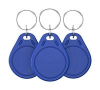 Pderlous Lot de 100 clés intelligentes UID réinscriptibles Mi- 1K S50 RFID Jeton NFC Tag Copie Fobs Contrôle d'accès Carte inscriptible