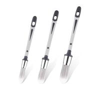 Pderlous Lot de 3 pinceaux de peinture pour murs, 1,5 cm, 2 cm, 2,4 cm, petits pinceaux pour retouches de coins de murs de maison