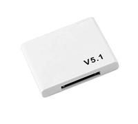 Pderlous RéCepteur Audio Bluetooth 5.1 30 Broches A2DP Musique Mini Adaptateur sans pour Haut-Parleur Analogique Jack 30 Broches Blanc