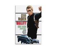 PDEWFCHX Poster du film Bullitt de Steve McQueen - Impression sur toile - Décoration murale moderne pour chambre à coucher - 40 x 60 cm