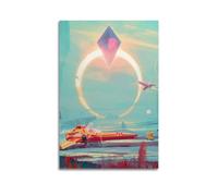 PDEWFCHX Poster No Man's Sky Art25 - Impression sur toile - Décoration murale moderne pour chambre à coucher - 50 x 75 cm