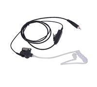 Pdflie CLP1010e Écouteur de surveillance à tube acoustique avec micro PTT Radio Casque compatible pour Motorola CLP446e CLP1080e CLP1083e CLPe Plus